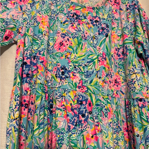 Lilly Pulitzer Vibrant Pattern Long Sleeve Dress XXL - Picture 3 of 8